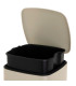 Poubelle de cuisine métal beige 20L