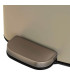 Poubelle de cuisine métal beige 20L