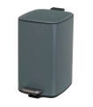 Poubelle de cuisine métal gris 20L