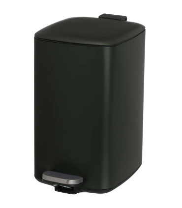 Poubelle de cuisine métal noir 20L