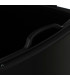 Poubelle de cuisine métal noir 20L