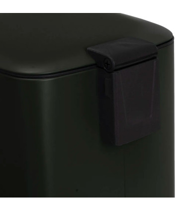 Poubelle de cuisine métal noir 20L