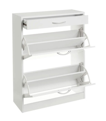 shoe Closet Wood white 60x24x80cm