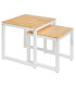 Nesting Table - MDF and Black Metal