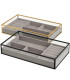 Set of 2 Jewelry holder black and gold 25x14x4.5cm