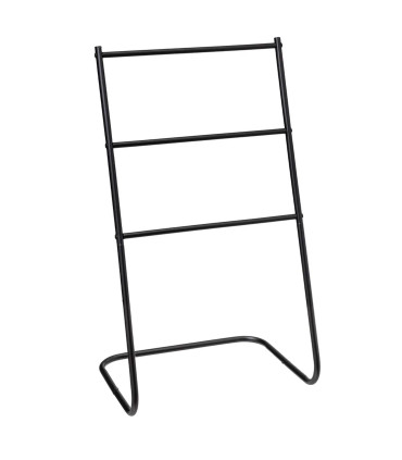 Matt Black Towel Holder 46x35x82cm
