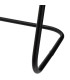 Matt Black Towel Holder 46x35x82cm