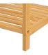 Porte serviette sur pied en Bambou avec étagère 51x31x85cm