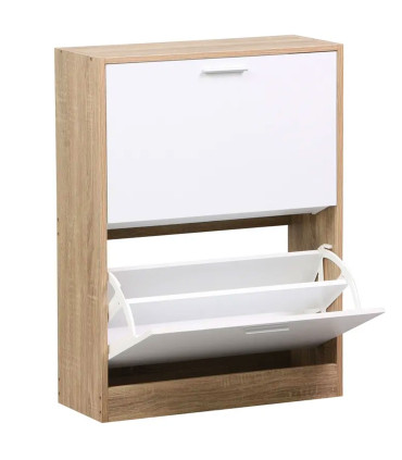 Shoe Closet Wood white 60x24x80cm