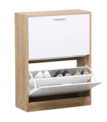 Shoe Closet Wood white 60x24x80cm