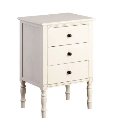 Bedside Table Wood grey 43x33x61cm