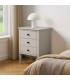 Bedside Table Wood grey 43x33x61cm