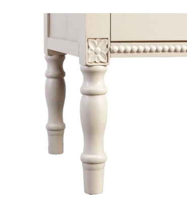 Bedside Table Wood grey 43x33x61cm