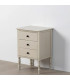 Bedside Table Wood grey 43x33x61cm