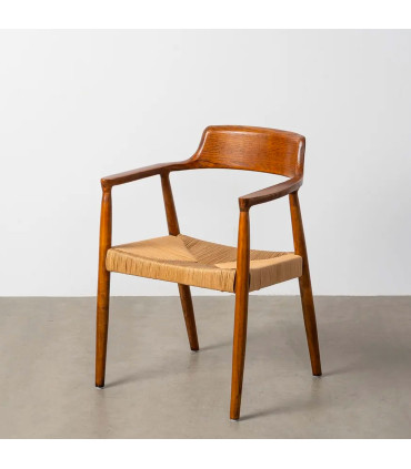 Armchair design wood 57x57x78cm