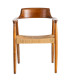 Armchair design wood 57x57x78cm