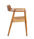 Armchair design wood 57x57x78cm