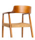 Armchair design wood 57x57x78cm