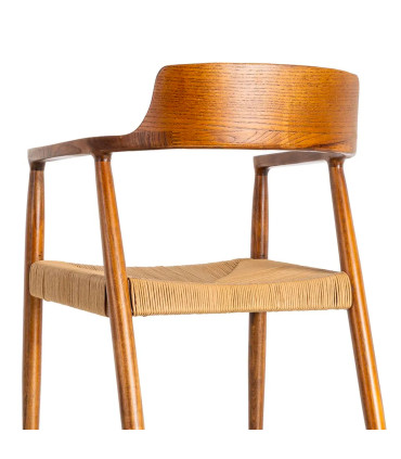 Armchair design wood 57x57x78cm