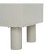 TV Stand White acacia  Wood and white marble 141x41x45cm