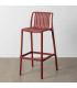 Bar Stool polypropylene red grenat 52x55x100cm