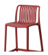 Bar Stool polypropylene red grenat 52x55x100cm