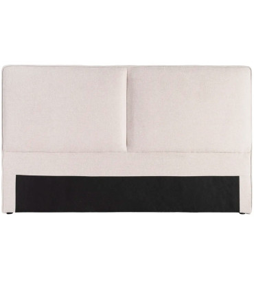 Tête de lit classique tissu beige 160x12x100cm
