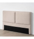 Tête de lit classique tissu beige 160x12x100cm