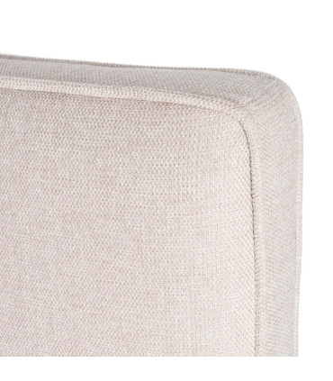 Tête de lit classique tissu beige 160x12x100cm