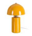 Yellow mustard ceramic table Lamp 17.5x17.5x30.5cm