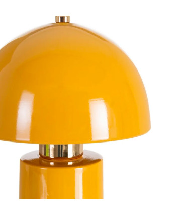 Yellow mustard ceramic table Lamp 17.5x17.5x30.5cm