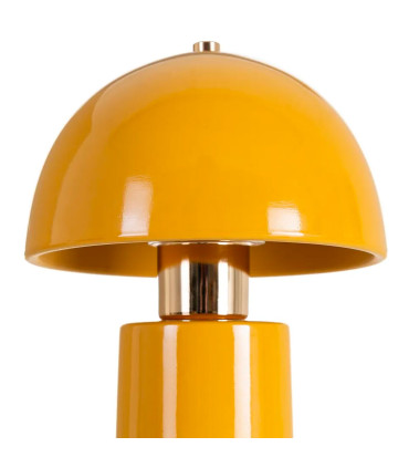 Yellow mustard ceramic table Lamp 17.5x17.5x30.5cm