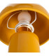 Yellow mustard ceramic table Lamp 17.5x17.5x30.5cm