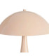 Lampe à poser champignon métal beige 25x25x27.5cm