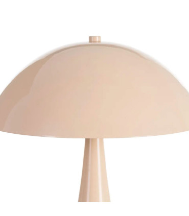 Lampe à poser champignon métal beige 25x25x27.5cm
