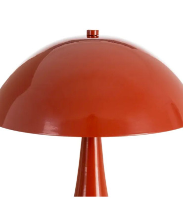 Lampe à poser champignon métal terracotta 25x25x27.5cm