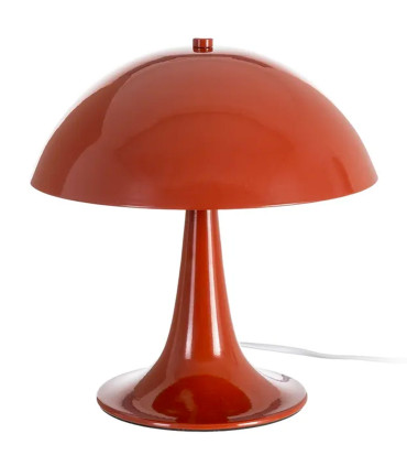 Lampe à poser champignon métal terracotta 25x25x27.5cm