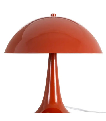 Lampe à poser champignon métal terracotta 25x25x27.5cm