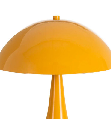 Lampe à poser champignon métal jaune 25x25x27.5cm