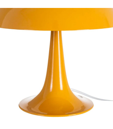 Lampe à poser champignon métal jaune 25x25x27.5cm