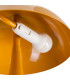 Lampe à poser champignon métal jaune 25x25x27.5cm