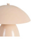Lampe à poser champignon métal beige 24x24x25.5cm