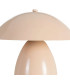 Lampe à poser champignon métal beige 24x24x25.5cm