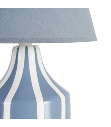 Table Lamp blue ceramic 22x22x30cm