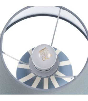 Table Lamp blue ceramic 22x22x30cm