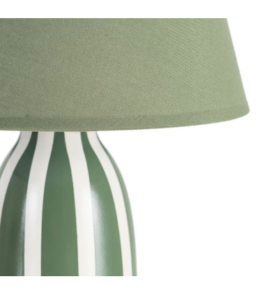 Table Lamp green ceramic 22x22x30cm