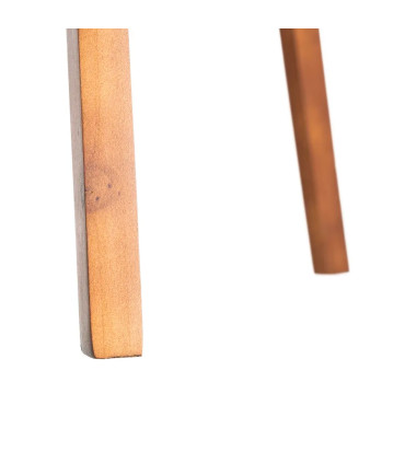 Floor Lamp wood and beige lampshade 50x50x151cm