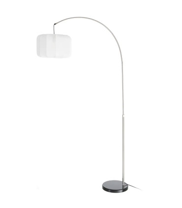Floor Lamp wood and beige lampshade 50x50x151cm