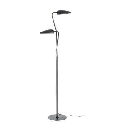 Floor Lamp black metal double 40.5x25x142.5cm