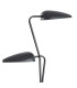 Floor Lamp black metal double 40.5x25x142.5cm